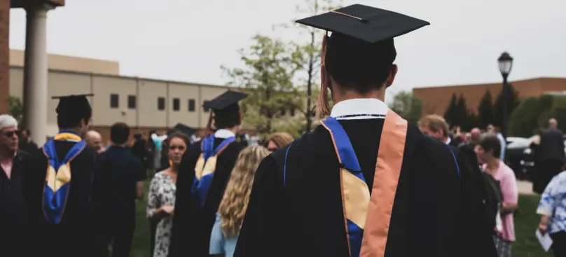 Man wearing a graduate hat