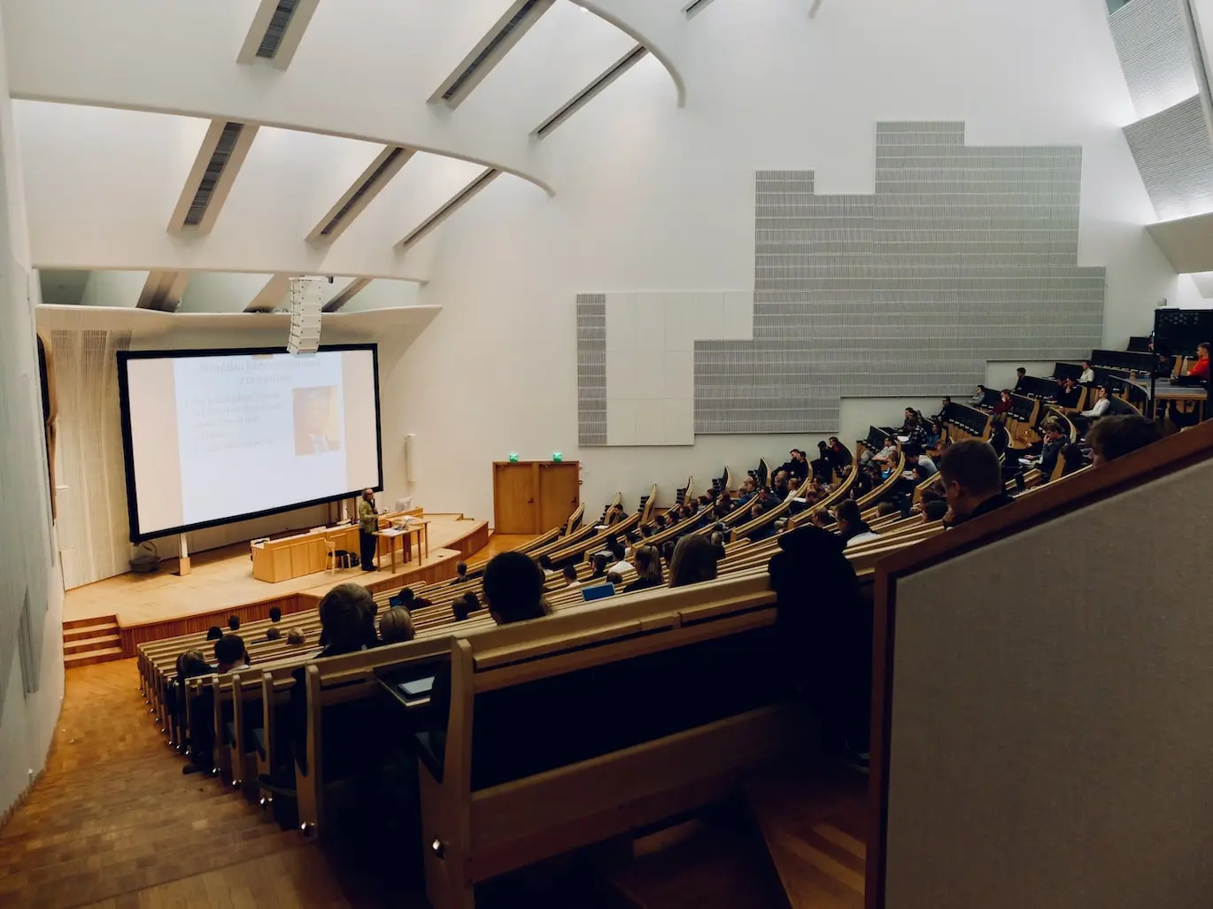 Auditorium of students